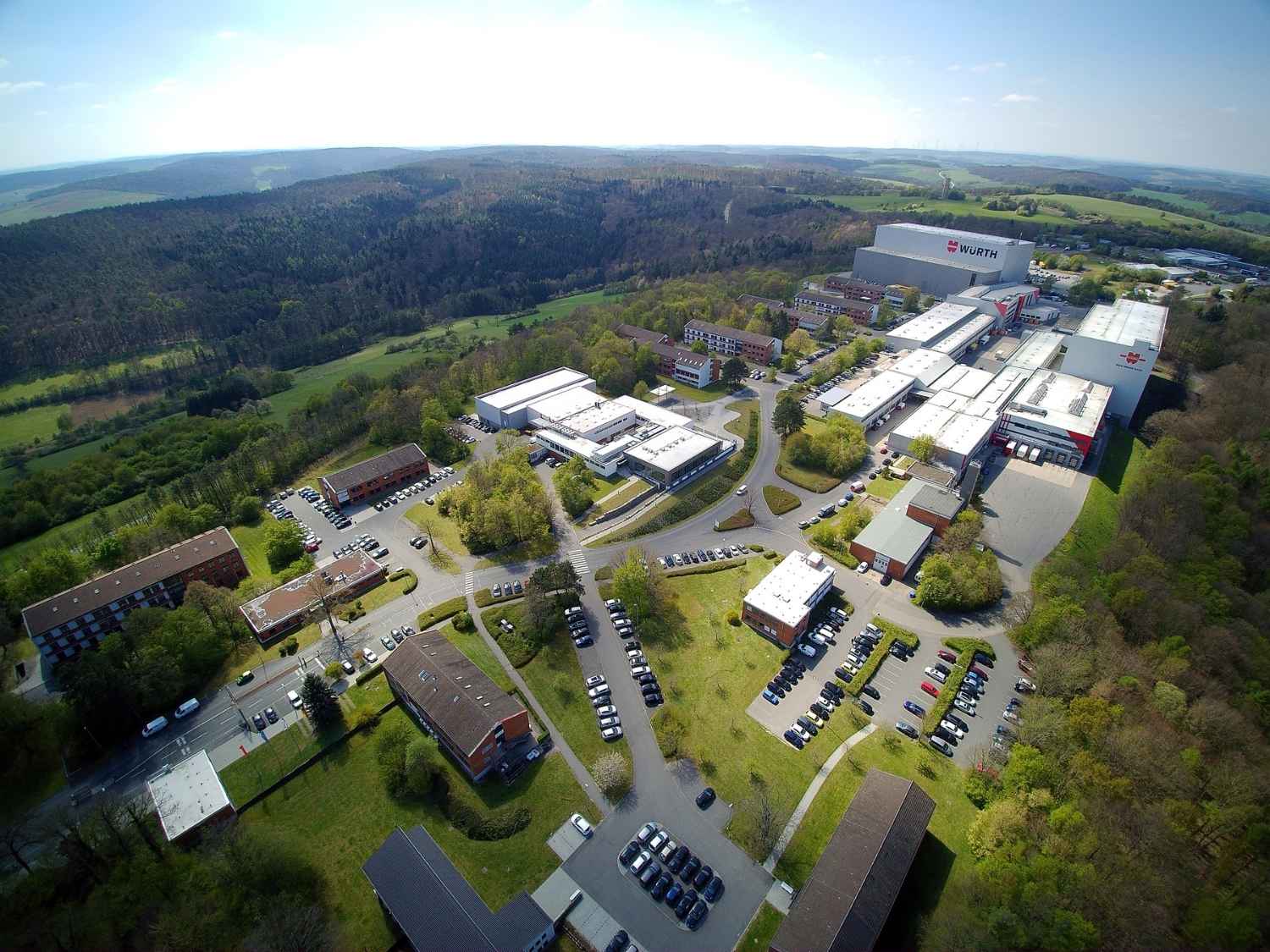 OEE-Institute Luftbild Industriepark Würth Bad Mergentheim
